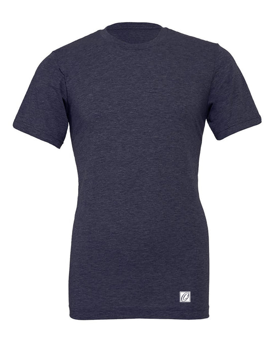 Bella Canvas Adult Heather CVC Crew Neck Short Sleeve Tee - Blues - XS-XL