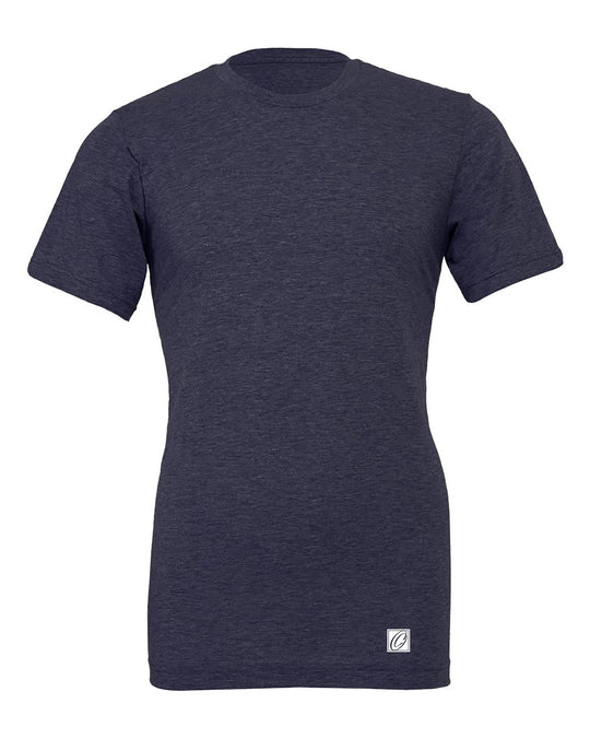 Bella Canvas Adult Heather CVC Crew Neck Short Sleeve Tee - Blues - 2XL-4XL