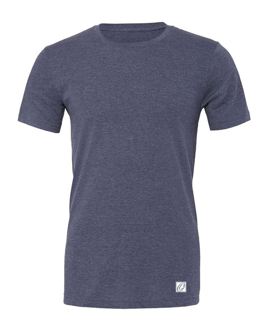 Bella Canvas Adult Heather CVC Crew Neck Short Sleeve Tee - Blues - 2XL-4XL