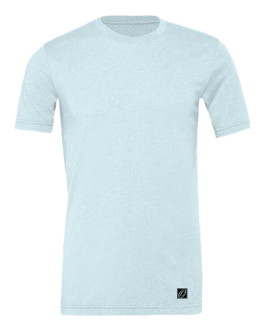 Bella Canvas Adult Heather CVC Crew Neck Short Sleeve Tee - Blues - XS-XL