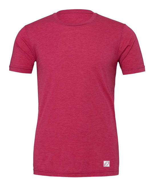 Bella Canvas Adult Heather CVC Crew Neck Short Sleeve Tee - Red/Pink/Purple - 2XL-4XL