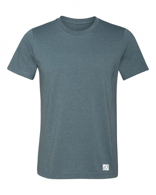 Bella Canvas Adult Heather CVC Crew Neck Short Sleeve Tee - Blues - 2XL-4XL
