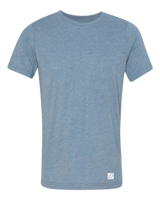 Bella Canvas Adult Triblend Crew Neck Short Sleeve Tee - Blues - XS-XL