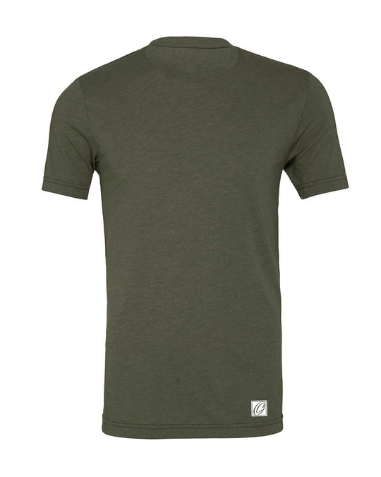 Bella Canvas Adult Triblend Crew Neck Short Sleeve Tee - Greens - XS-XL
