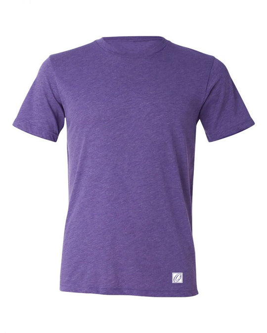 Bella Canvas Adult Triblend Crew Neck Short Sleeve Tee - Red/Pink/Purple - 2XL-3XL
