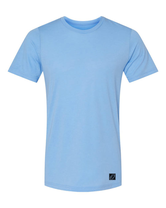 Bella Canvas Adult Triblend Crew Neck Short Sleeve Tee - Blues - XS-XL