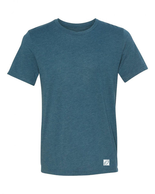 Bella Canvas Adult Triblend Crew Neck Short Sleeve Tee - Blues - XS-XL
