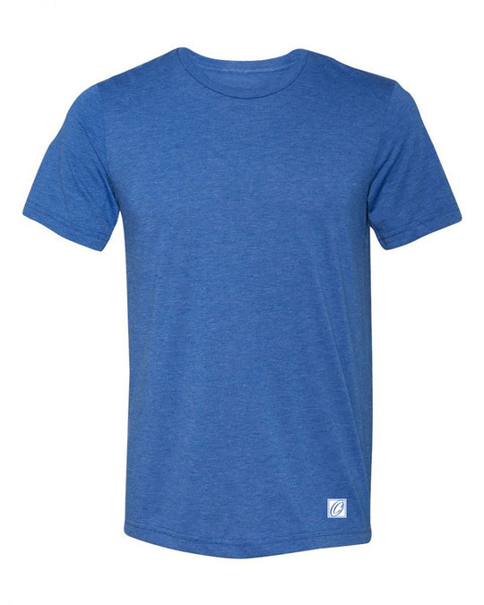 Bella Canvas Adult Triblend Crew Neck Short Sleeve Tee - Blues - XS-XL