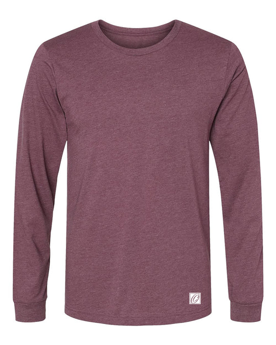 Bella Canvas Adult Heather CVC Crew Neck Long Sleeve Tee - Red/Yellow/Orange/Tan/White/Brown