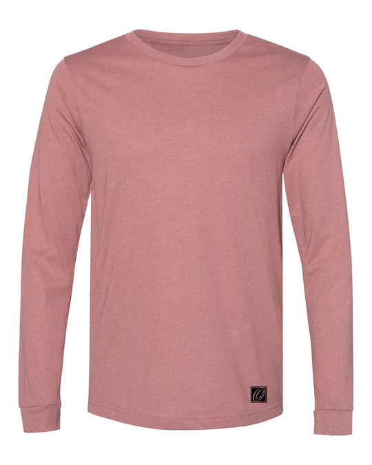 Bella Canvas Adult Heather CVC Crew Neck Long Sleeve Tee - Red/Yellow/Orange/Tan/White/Brown
