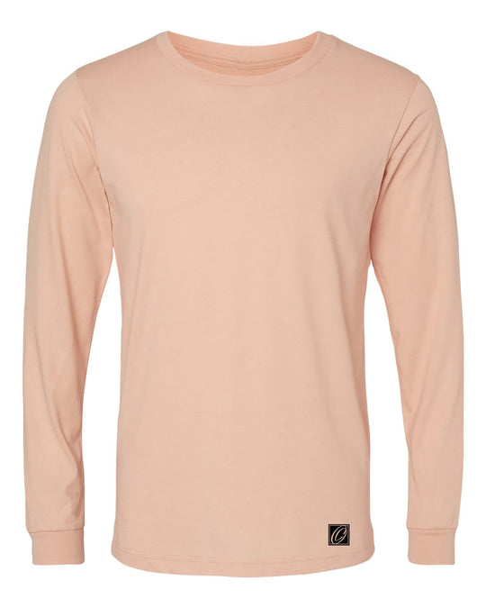 Bella Canvas Adult Heather CVC Crew Neck Long Sleeve Tee - Red/Yellow/Orange/Tan/White/Brown
