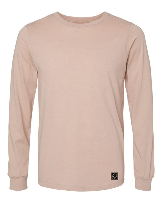 Bella Canvas Adult Heather CVC Crew Neck Long Sleeve Tee - Red/Yellow/Orange/Tan/White/Brown