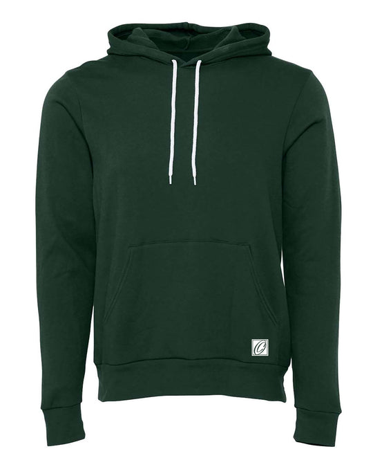 Bella Canvas Adult Midweight Sponge Fleece Pullover Hoodie - Blue/Green - XS-XL