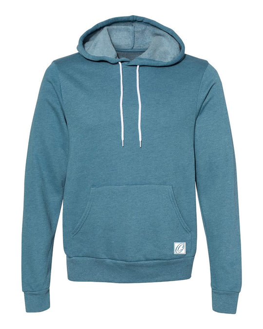 Bella Canvas Adult Midweight Sponge Fleece Pullover Hoodie - Blue/Green - 2XL-3XL