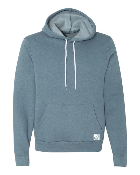 Bella Canvas Adult Midweight Sponge Fleece Pullover Hoodie - Blue/Green - XS-XL