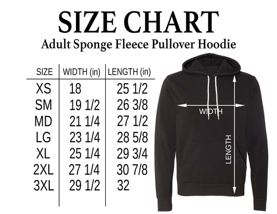 Bella Canvas Adult Midweight Sponge Fleece Pullover Hoodie - Black/Gray/White - XS-XL