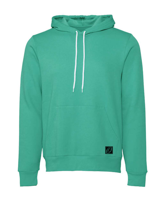 Bella Canvas Adult Midweight Sponge Fleece Pullover Hoodie - Blue/Green - 2XL-3XL
