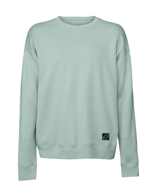 Bella Canvas Adult Midweight Sponge Fleece Drop Shoulder Crewneck Sweatshirt - Black/Gray/Blue/Green