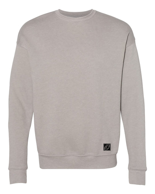 Bella Canvas Adult Midweight Sponge Fleece Drop Shoulder Crewneck Sweatshirt - Black/Gray/Blue/Green