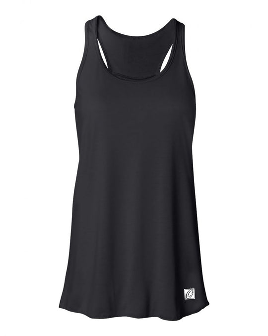Bella Canvas Ladies Flowy Racerback Tank - Black/Gray/White