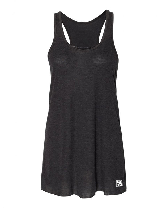 Bella Canvas Ladies Flowy Racerback Tank - Black/Gray/White