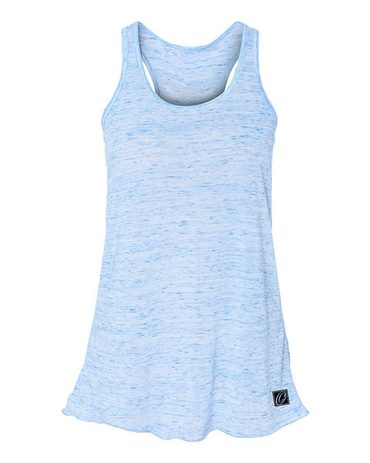 Bella Canvas Ladies Flowy Racerback Tank - Blue/Green