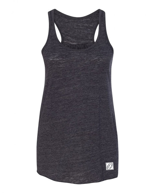 Bella Canvas Ladies Flowy Racerback Tank - Black/Gray/White