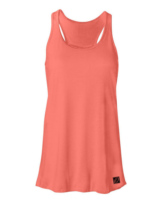 Bella Canvas Ladies Flowy Racerback Tank - Red/Pink/Orange