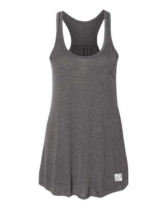 Bella Canvas Ladies Flowy Racerback Tank - Black/Gray/White