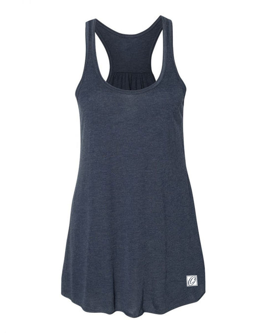 Bella Canvas Ladies Flowy Racerback Tank - Blue/Green