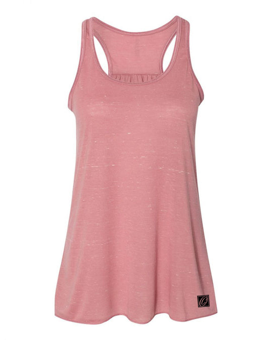 Bella Canvas Ladies Flowy Racerback Tank - Red/Pink/Orange