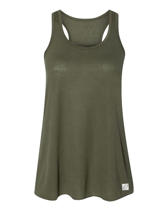 Bella Canvas Ladies Flowy Racerback Tank - Blue/Green
