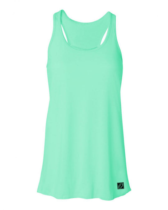 Bella Canvas Ladies Flowy Racerback Tank - Blue/Green