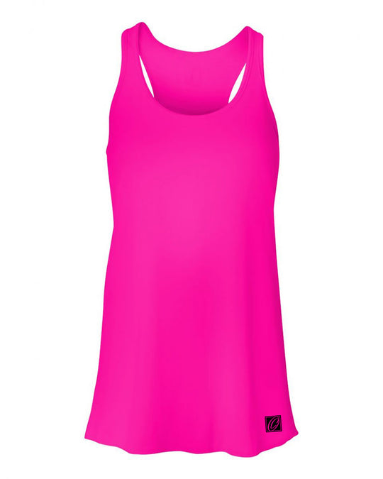 Bella Canvas Ladies Flowy Racerback Tank - Red/Pink/Orange