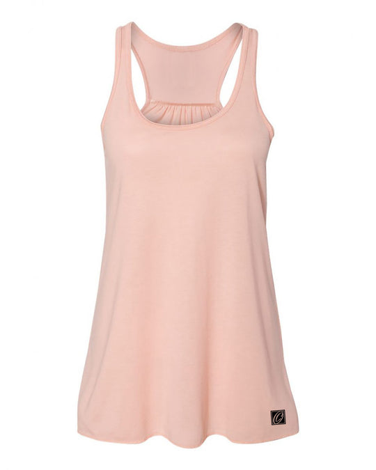 Bella Canvas Ladies Flowy Racerback Tank - Red/Pink/Orange