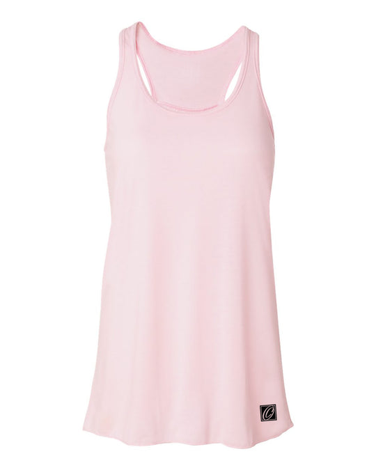Bella Canvas Ladies Flowy Racerback Tank - Red/Pink/Orange