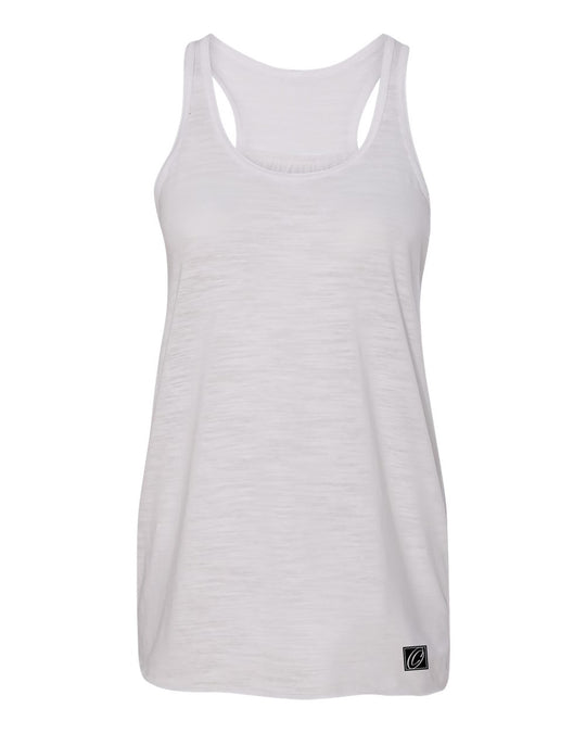 Bella Canvas Ladies Flowy Racerback Tank - Black/Gray/White