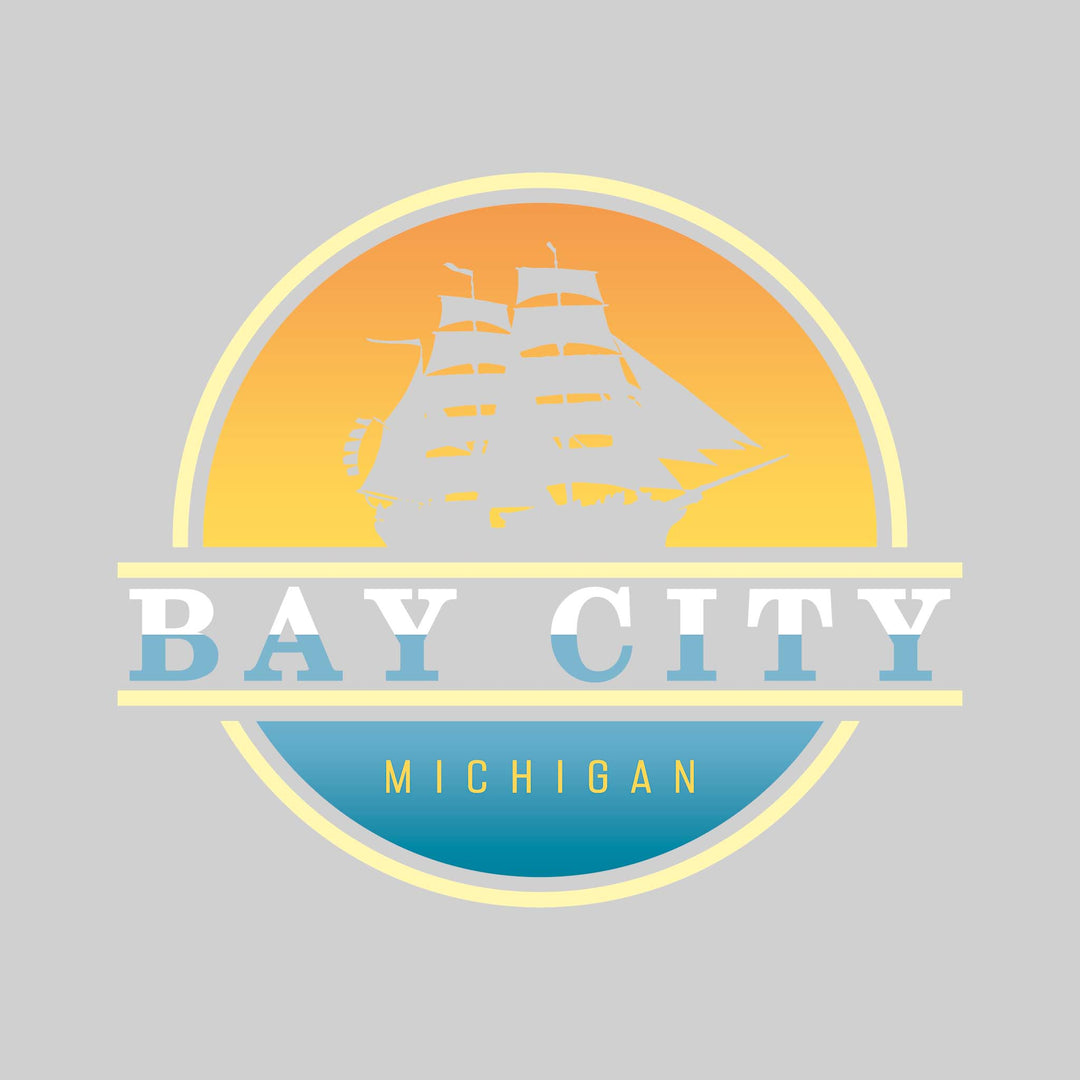 Bay City - Tall Ship with Sunset