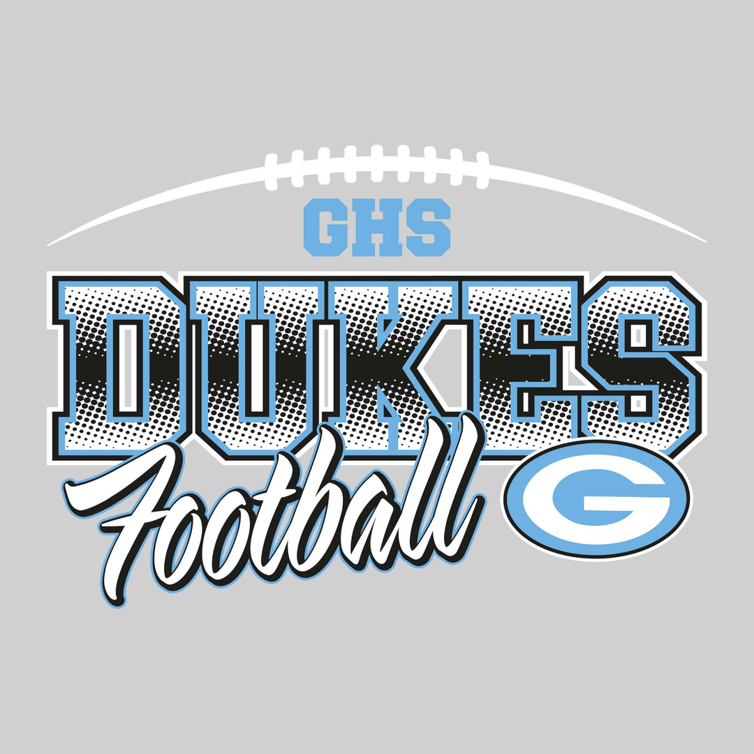 Garber Dukes - Football - Halftone with Football Threads