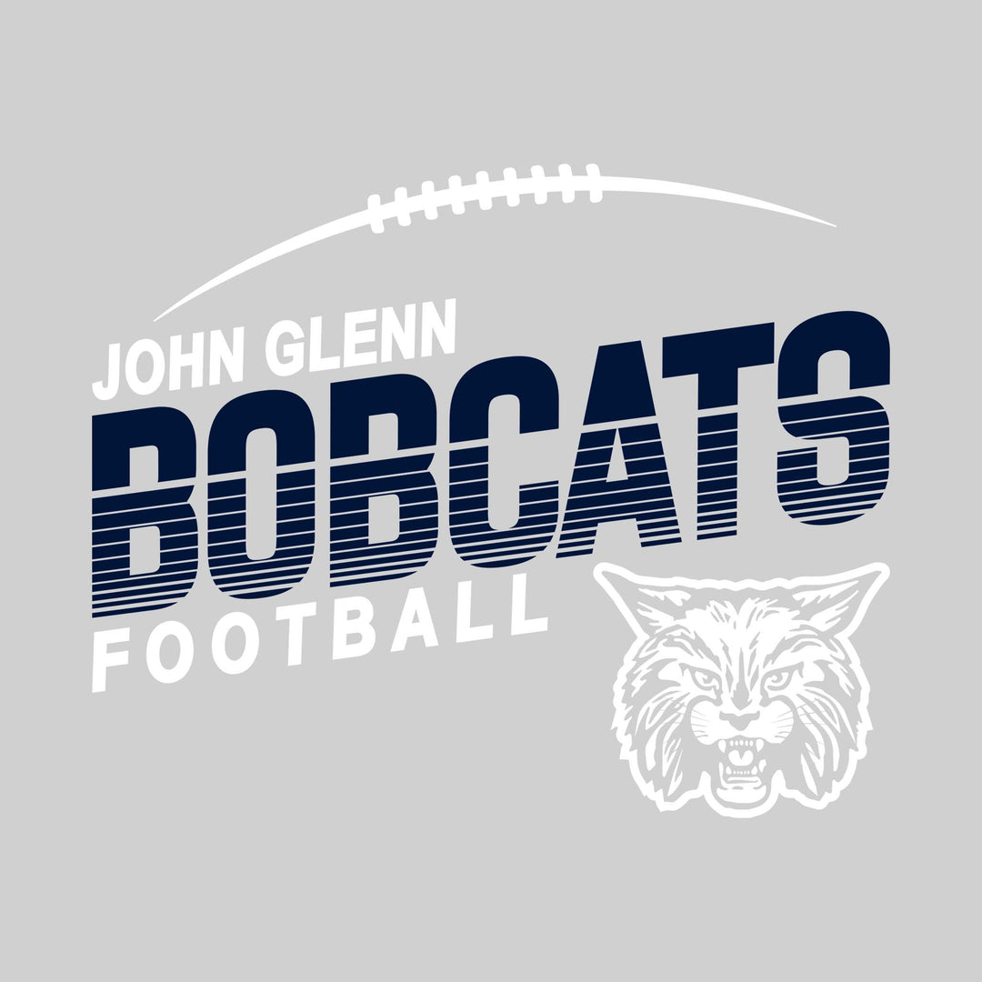 John Glenn Bobcats - Football - Striped Bobcats with Football Threads