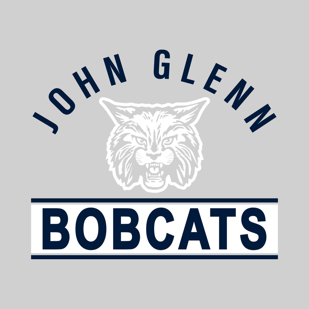 John Glenn Bobcats - Spirit Wear - Arched John Glenn Over Mascot