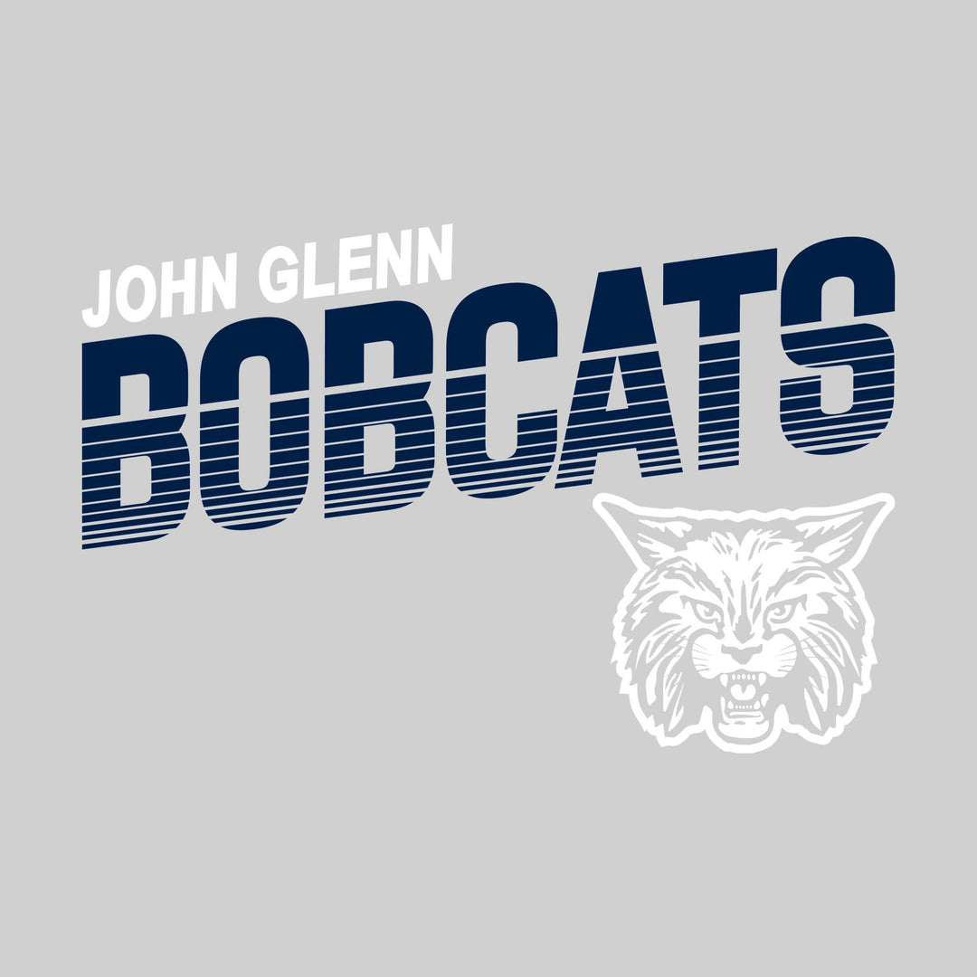 John Glenn Bobcats - Spirit Wear - Angled Striped Bobcats