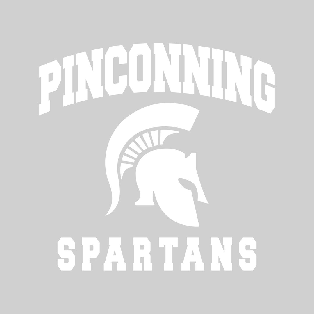 Pinconning Spartans - Spirit Wear - Arched Pinconning with Spartan Logo
