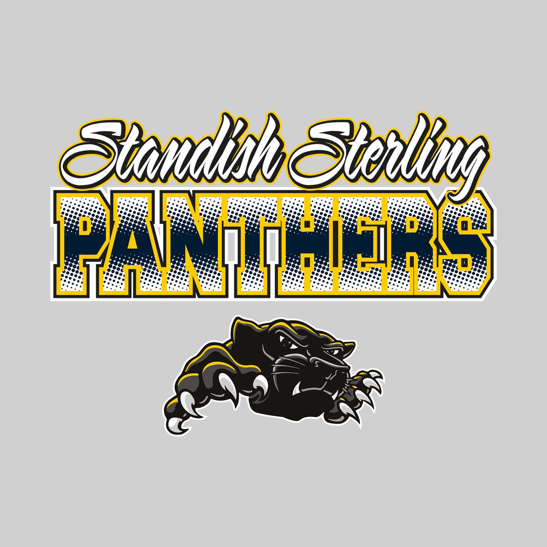 Standish-Sterling Panthers - School Spirit Wear - Halftone Panthers with Logo