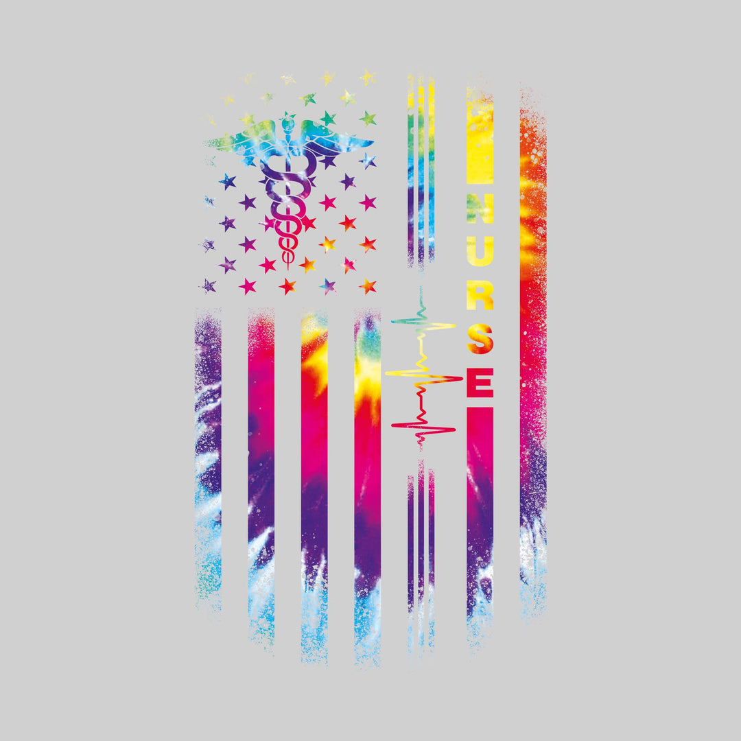 Tie Dye Nurse Flag