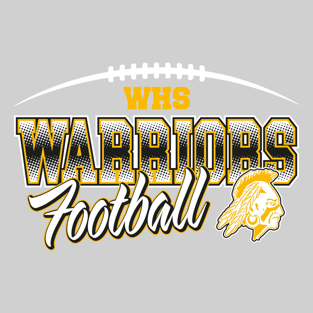 Western Warriors - Football - Halftone Warriors with Football Threads