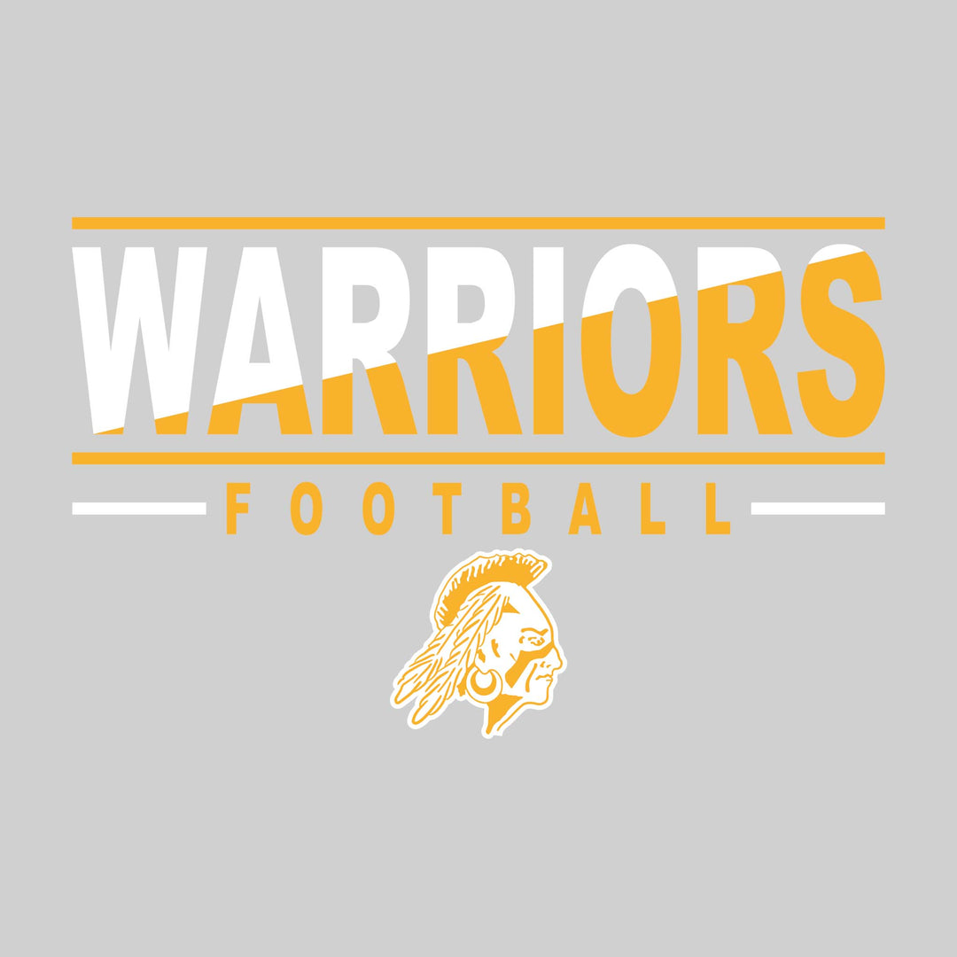 Western Warriors - Football - Split-Color Warriors with Mascot