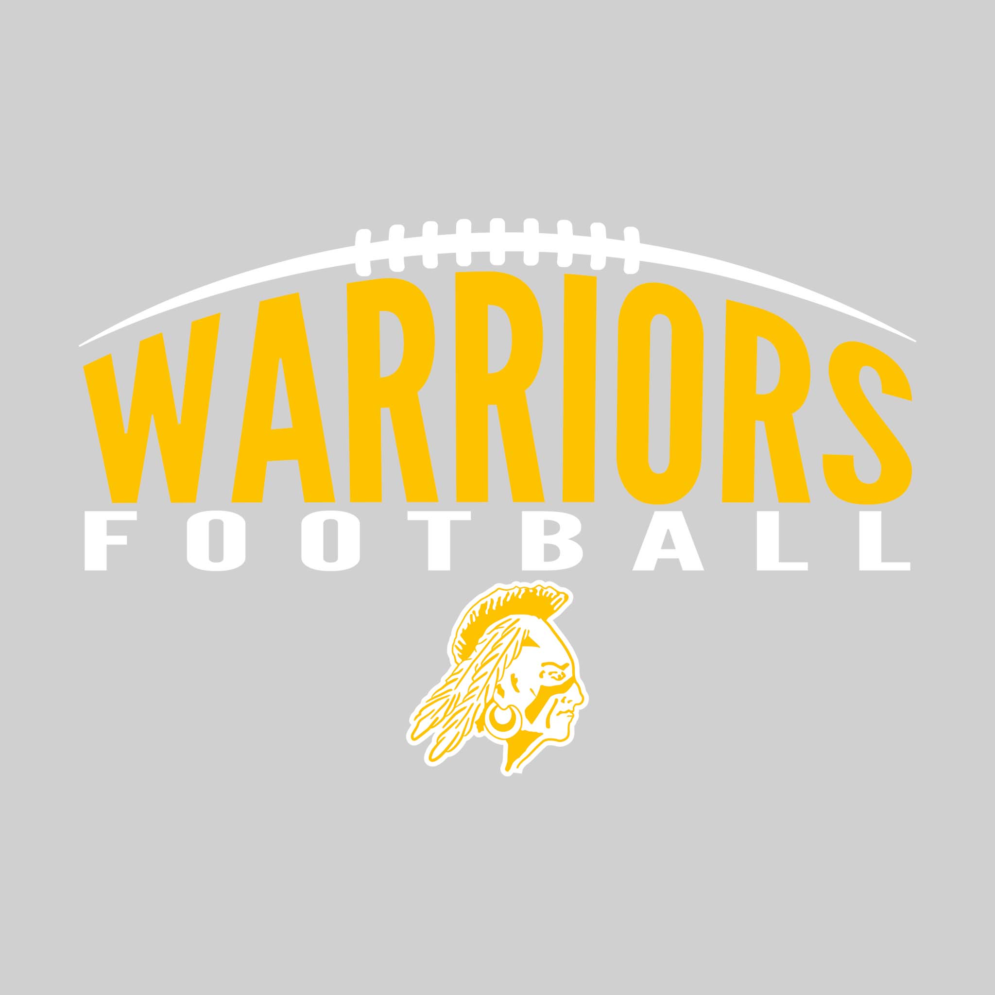 Western Warriors - Football - Halftone Warriors with Football Threads –  Oddly Creative Design