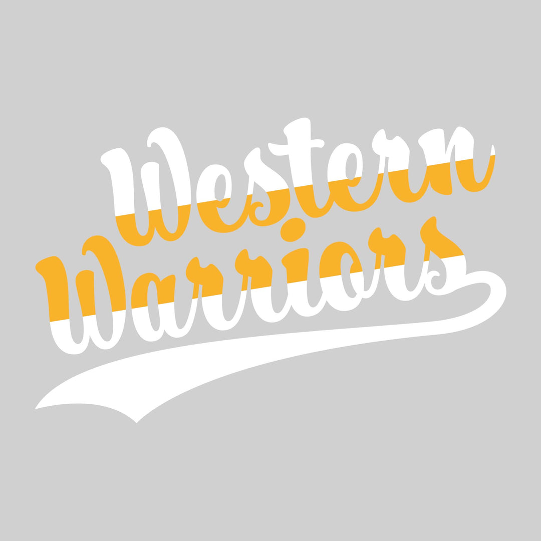 Western Warriors - Spirit Wear - Split-Color Script Text