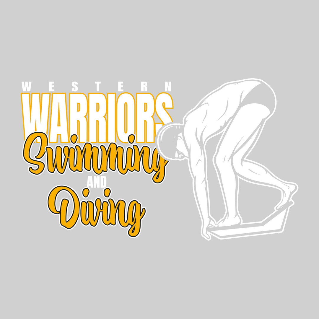 Western Warriors - Swimming & Diving - Swimmer in Blocks